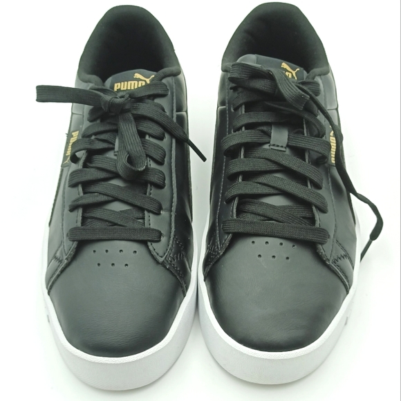 NWOT Womens Puma Jada Distressed Black 387621-01 Sneakers in Size 10 - Picture 2 of 7